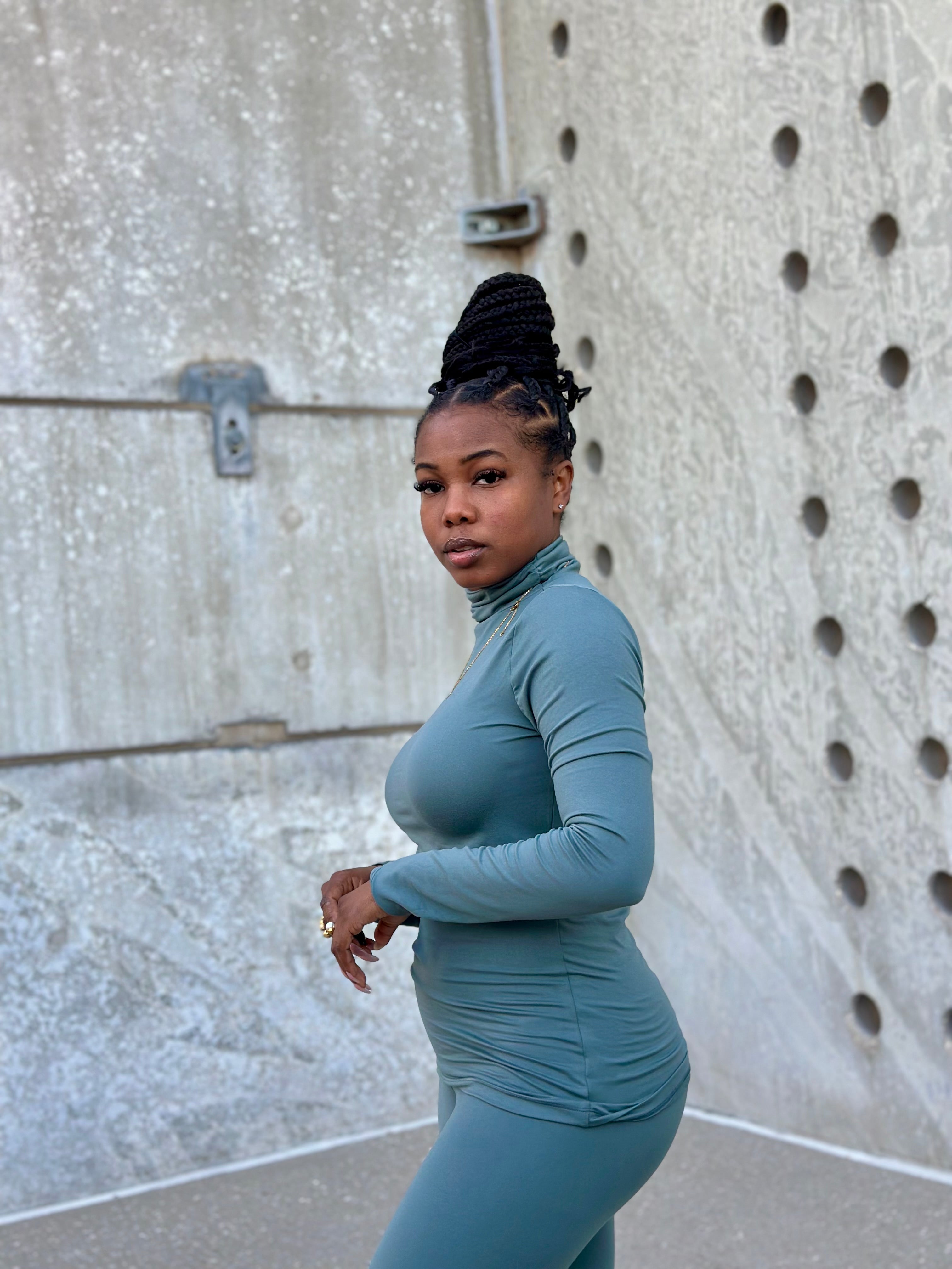 LEAH Turtleneck Set-JADE S-3XL