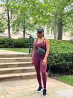 Load image into Gallery viewer, DEMI Yoga Jumpsuit-Cassis
