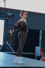 Load image into Gallery viewer, Jacket &amp; Jumpsuit set in Chocolate Brown
