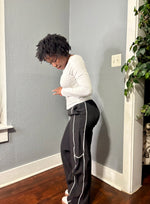 Load image into Gallery viewer, Nylon Track Pants w/Piping (S-L)
