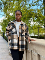 Load image into Gallery viewer, Fuzzy Flannel Shacket
