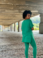 Load image into Gallery viewer, CATE Microfiber Legging Set-Kelly Green
