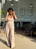 Load image into Gallery viewer, Halter Lounge Set-LIGHT MOCHA
