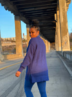 Load image into Gallery viewer, CARLI Waffle Cardigan-LT Navy (S-3XL)
