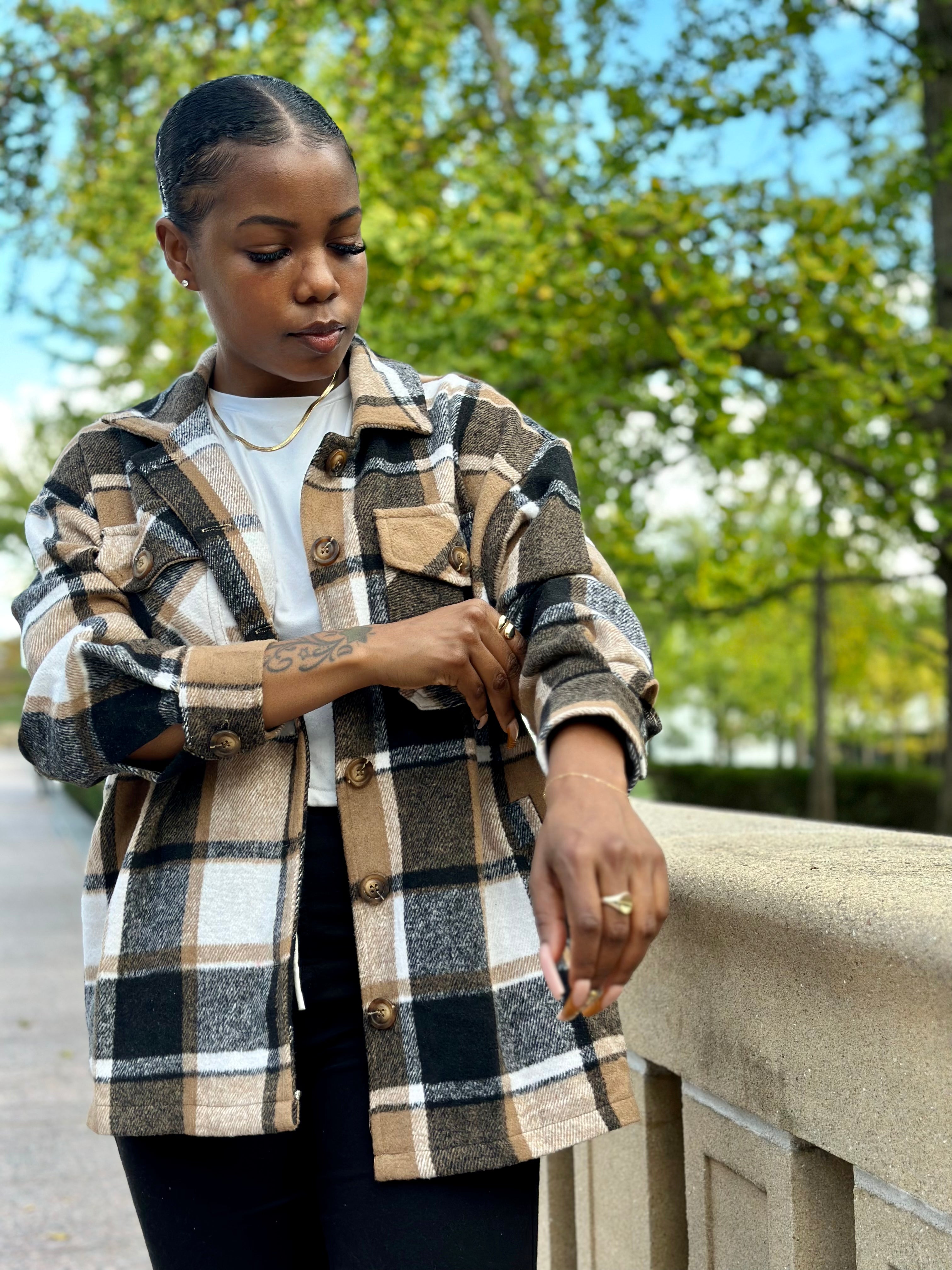 Fuzzy Flannel Shacket
