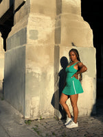 Load image into Gallery viewer, DEMI-Piping Hot Skort Set
