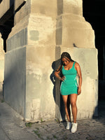 Load image into Gallery viewer, DEMI-Piping Hot Skort Set

