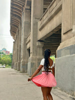 Load image into Gallery viewer, Varsity Pleated Tennis Skort (PINK)
