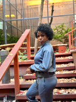 Load image into Gallery viewer, SLEEK Mock Neck Active Jacket in Blue (S-3XL)
