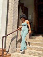 Load image into Gallery viewer, DEMI Flared Leggings-LT Teal
