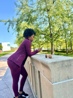 Load image into Gallery viewer, DEMI Yoga Jacket- Cassis
