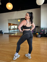 Load image into Gallery viewer, Contour Piping Legging Set (BLACK)
