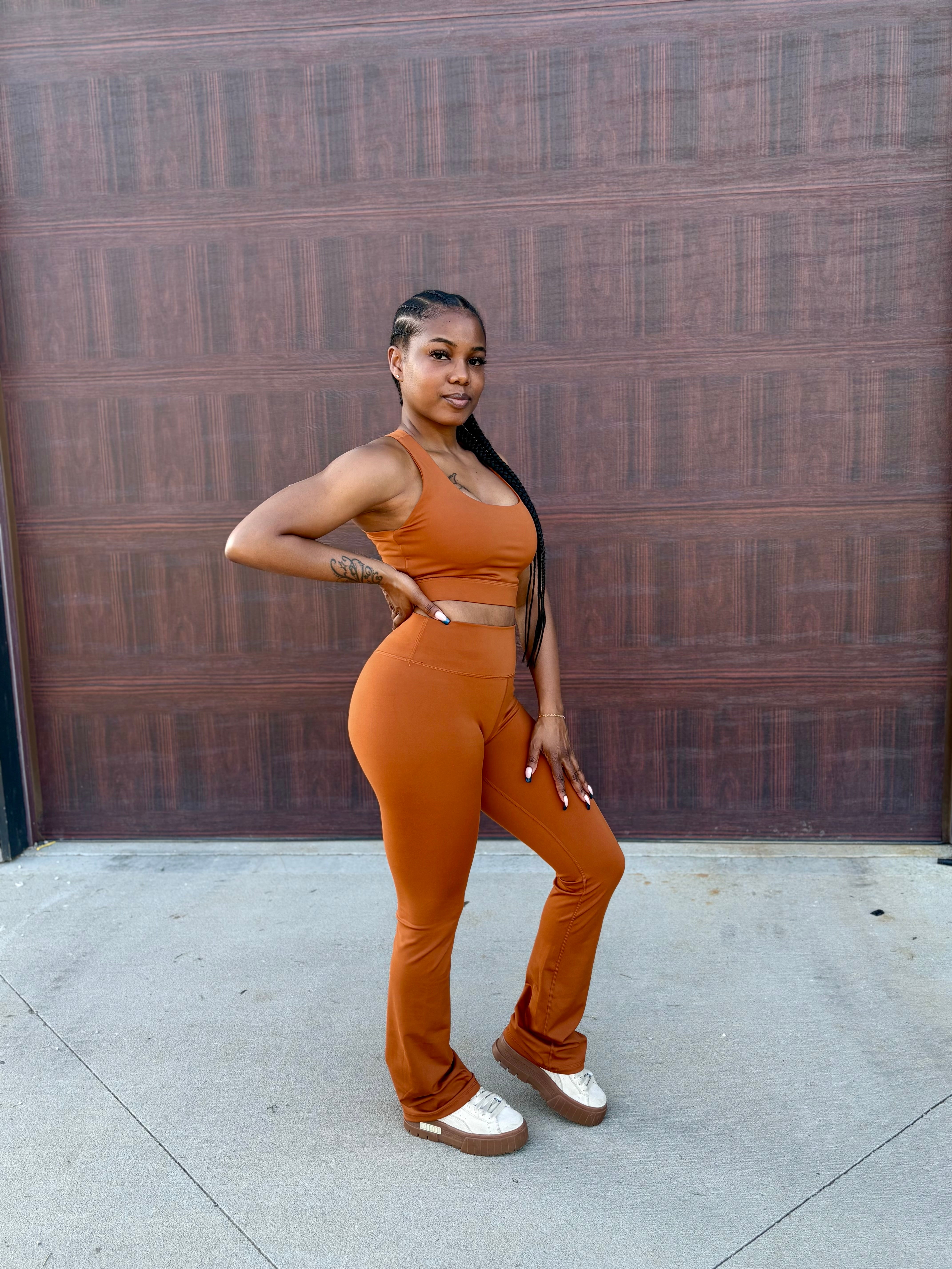 AMBER Cross Back Bra & Legging Set