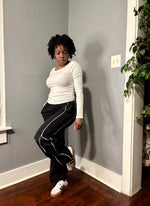 Load image into Gallery viewer, Nylon Track Pants w/Piping (S-L)
