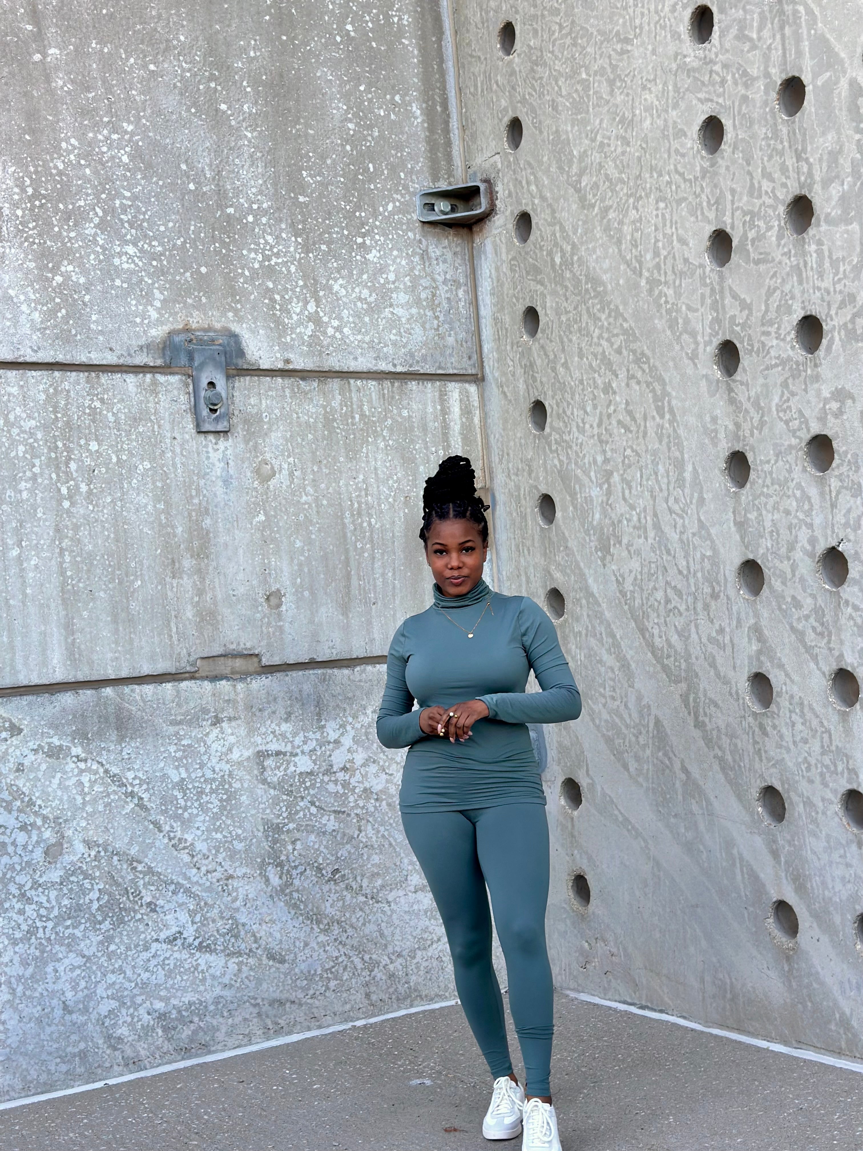 LEAH Turtleneck Set-JADE S-3XL