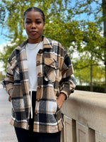 Load image into Gallery viewer, Fuzzy Flannel Shacket

