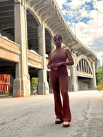 Load image into Gallery viewer, DEMI Flared Leggings-Mocha

