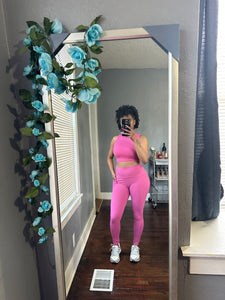 VENICE Top & Legging Set in Magenta (S-L)