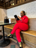 Load image into Gallery viewer, HR Fit Classic Joggers-Red (Unisex Fit)
