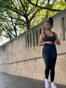 DEMI Yoga Jumpsuit-Black