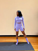 Load image into Gallery viewer, Lavender Seamless Short Set (S-L)

