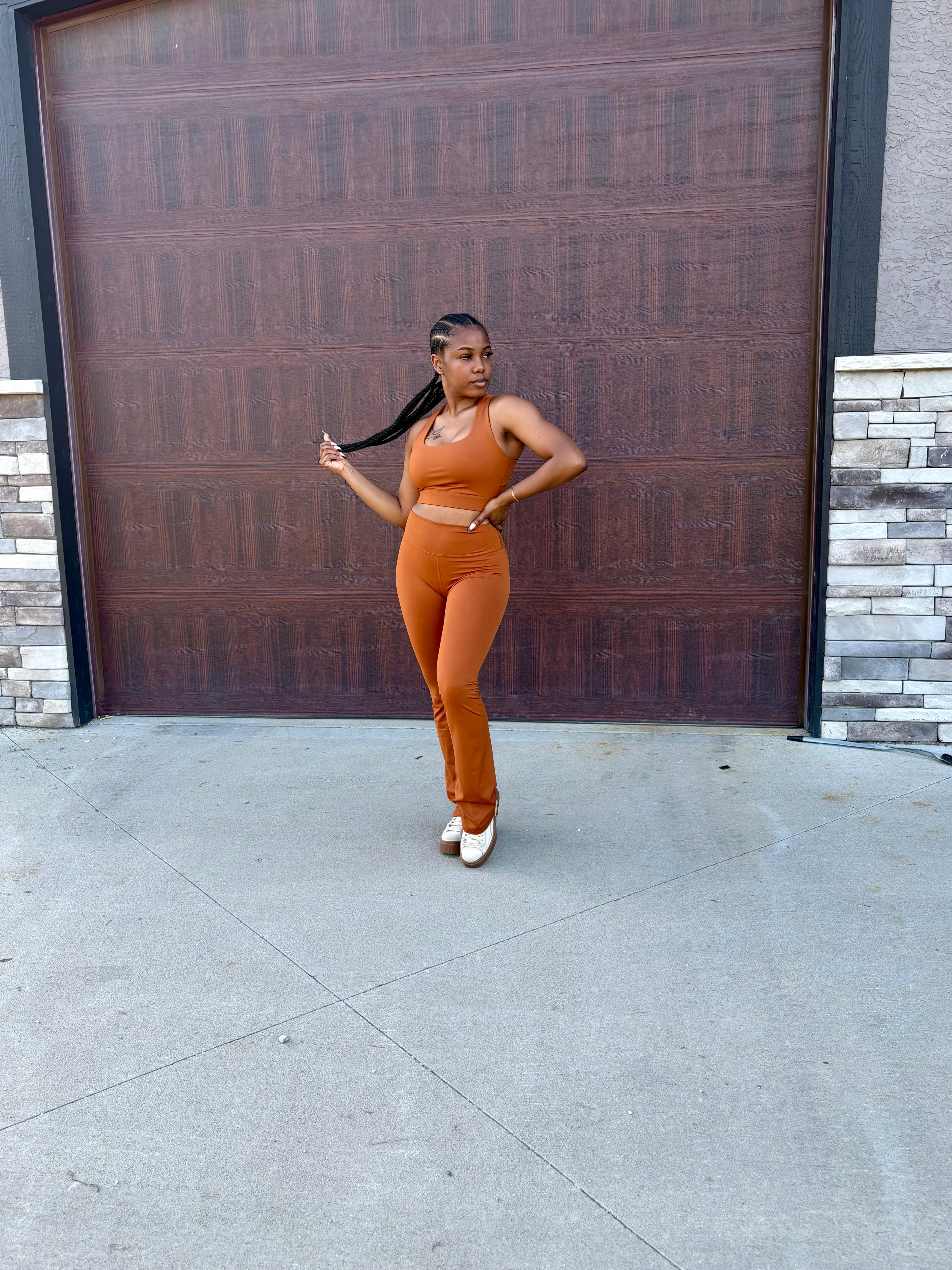 AMBER Cross Back Bra & Legging Set