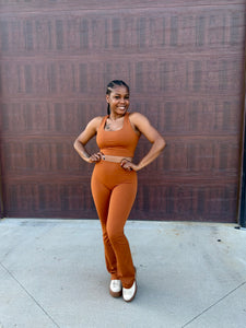 AMBER Cross Back Bra & Legging Set