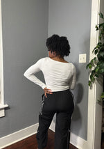 Load image into Gallery viewer, Ribbed Boatneck Top (S-L)
