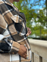 Load image into Gallery viewer, Fuzzy Flannel Shacket
