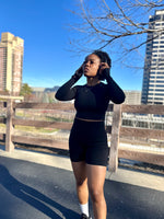 Load image into Gallery viewer, RAVEN Seamless Short Set (S-L) Black
