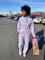 Load image into Gallery viewer, ASHTON Cropped Hoodie Jacket in Lavender (S-3XL)
