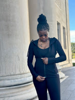 Load image into Gallery viewer, DEMI Yoga Jacket- Black
