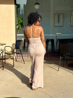 Load image into Gallery viewer, Halter Lounge Set-LIGHT MOCHA
