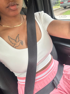 Twist Back Top (WHITE)