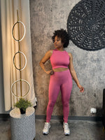 Load image into Gallery viewer, VENICE Top &amp; Legging Set in Magenta (S-L)
