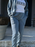 Load image into Gallery viewer, SLEEK Cuffed Joggers in Blue (S-3XL)
