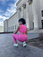 Load image into Gallery viewer, VENICE Top &amp; Legging Set in Magenta (S-L)
