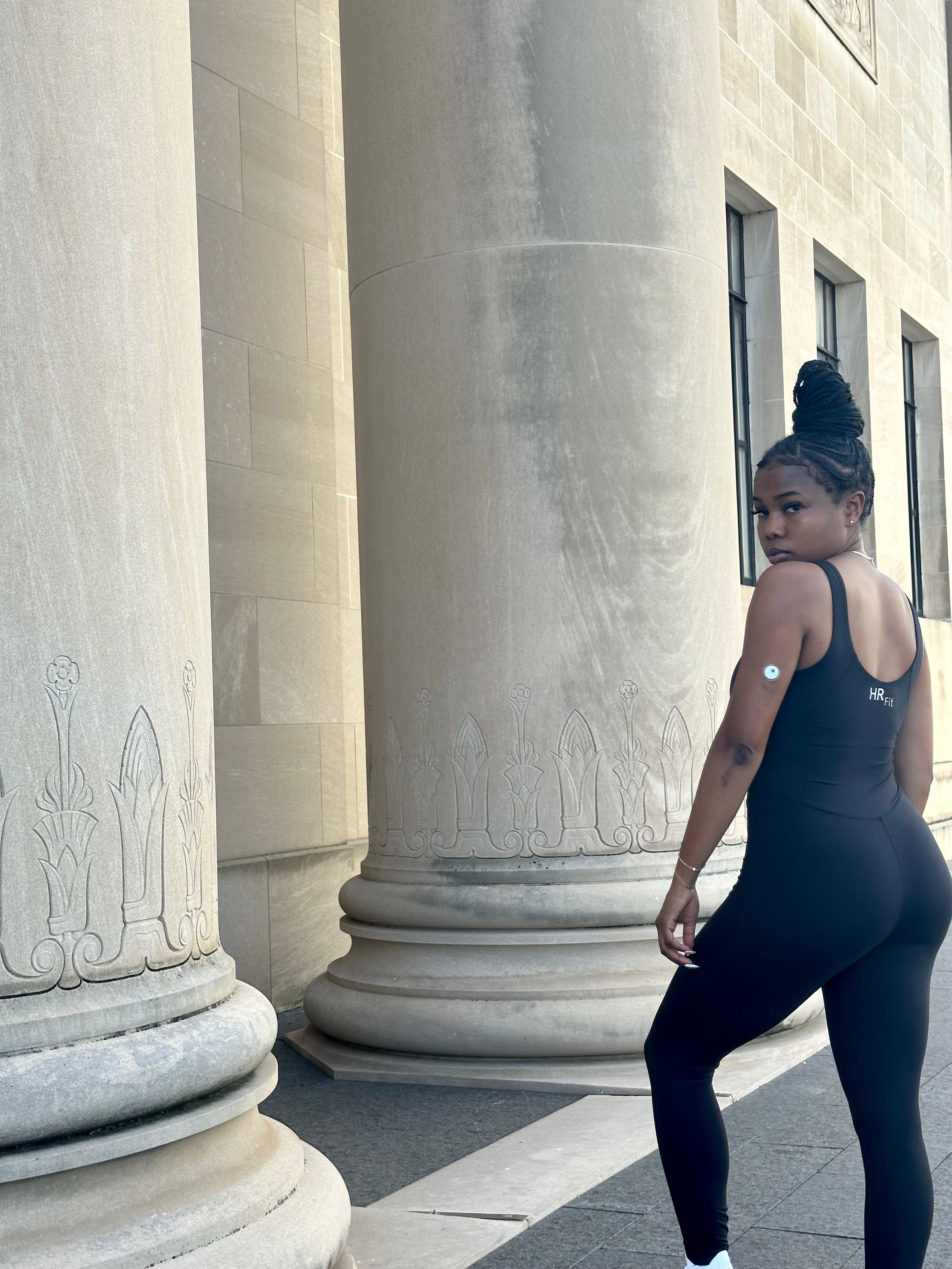 DEMI Yoga Jumpsuit-Black