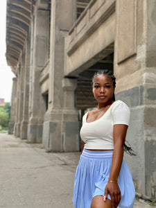 Twist Back Top (WHITE)