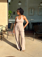 Load image into Gallery viewer, Halter Lounge Set-LIGHT MOCHA
