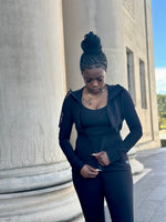 Load image into Gallery viewer, DEMI Yoga Jacket- Black
