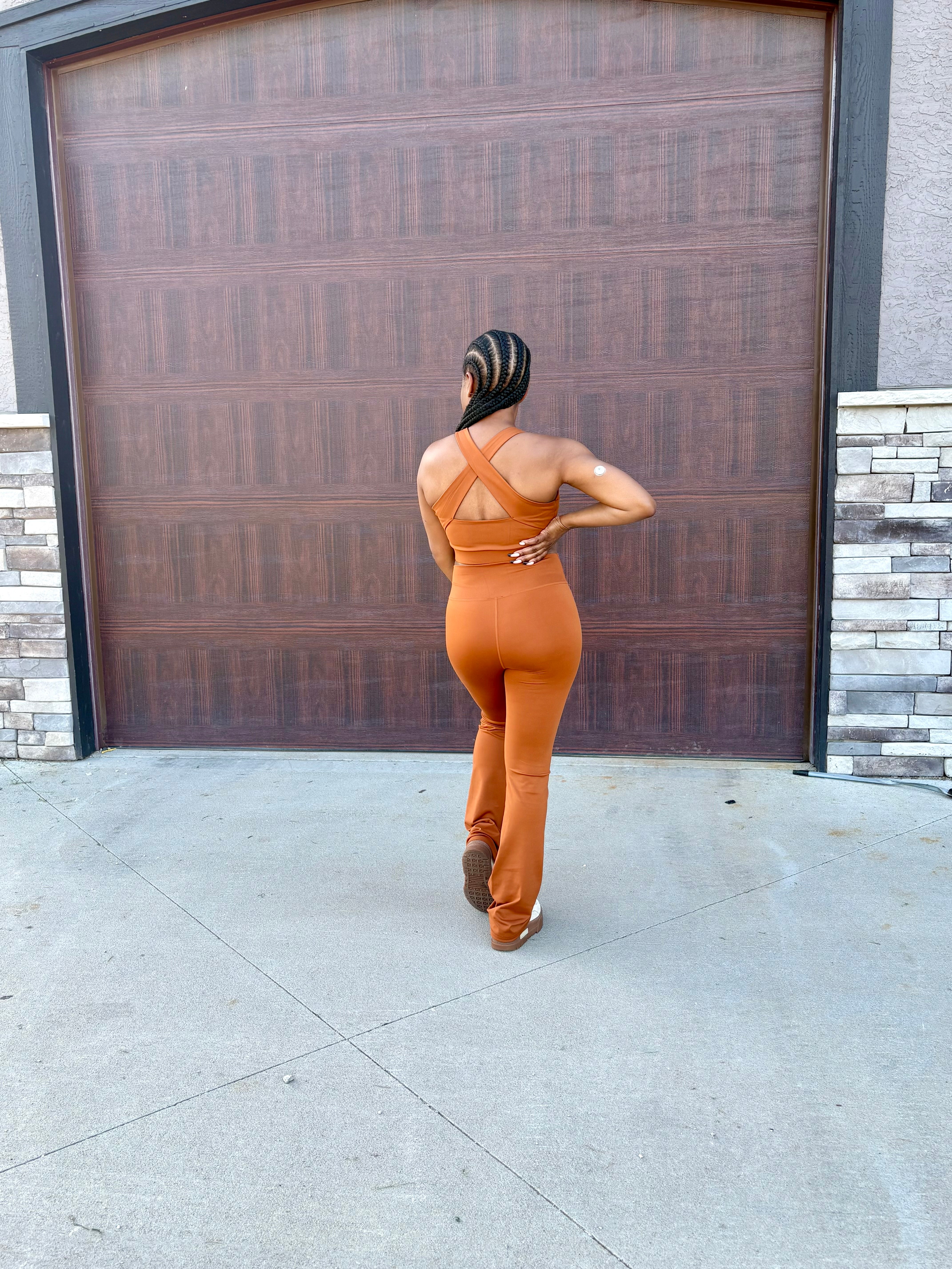 AMBER Cross Back Bra & Legging Set