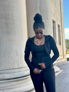 DEMI Yoga Jumpsuit-Black
