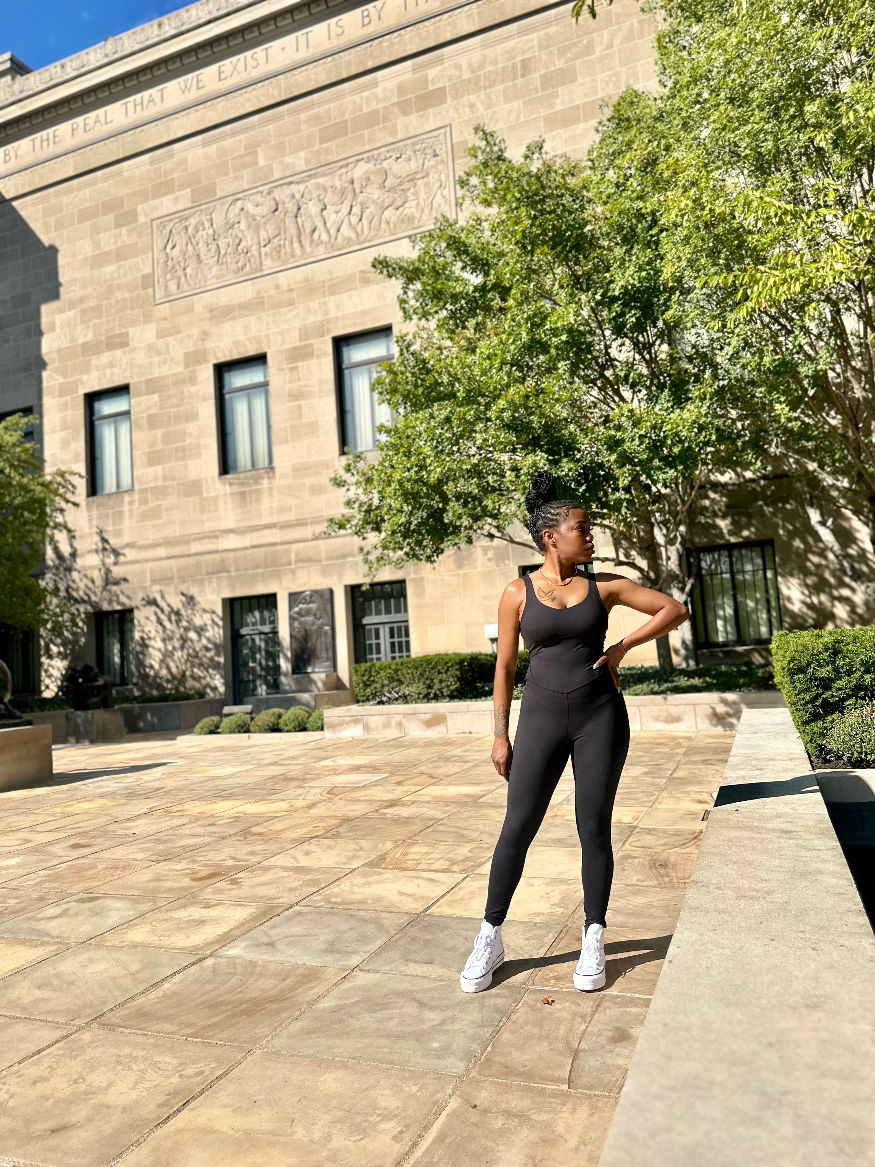 DEMI Yoga Jumpsuit-Black
