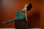Load image into Gallery viewer, Evergreen Racerback Bra &amp; Leggings Set (S-3XL)
