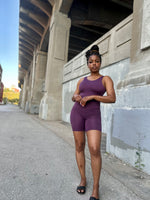 Load image into Gallery viewer, Venice Biker Short Set (PLUM)
