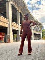 Load image into Gallery viewer, DEMI Flared Leggings-Mocha
