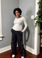 Load image into Gallery viewer, Ribbed Boatneck Top (S-L)
