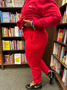 HR Fit Classic Joggers-Red (Unisex Fit)