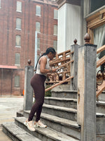 Load image into Gallery viewer, DEMI Leggings with Pockets-ESPRESSO (S-3XL)
